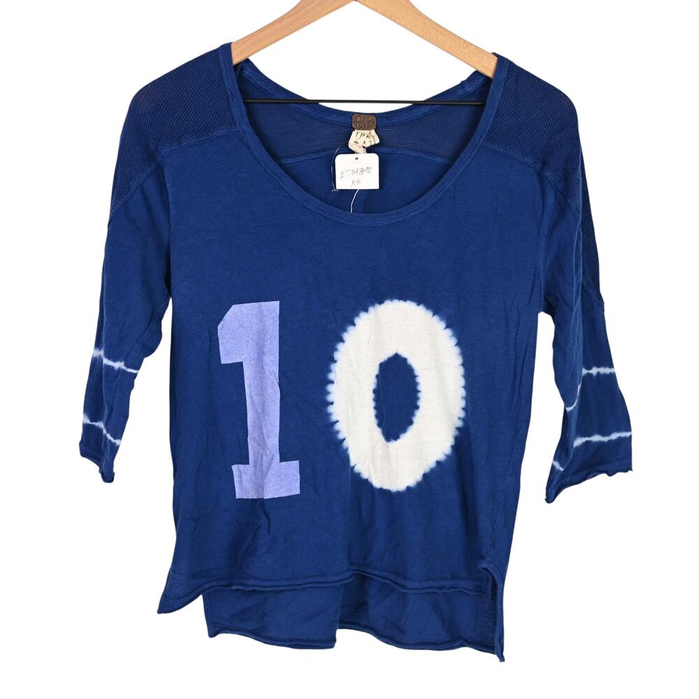 Free People Varsity Jersey Tee, XS, NWT